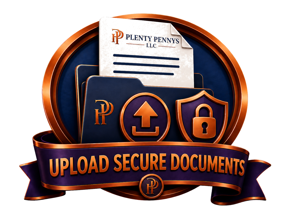 Upload Secure Doc — Plenty Pennys LLC