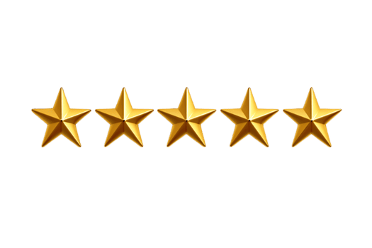 Five out of five star client rating